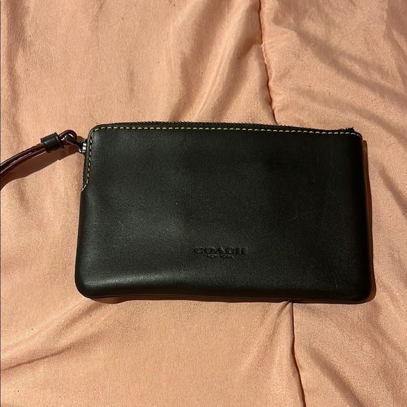 Coach Black Clutch Wristlet with Mickey Mouse Embroidery - Picture 2 of 3